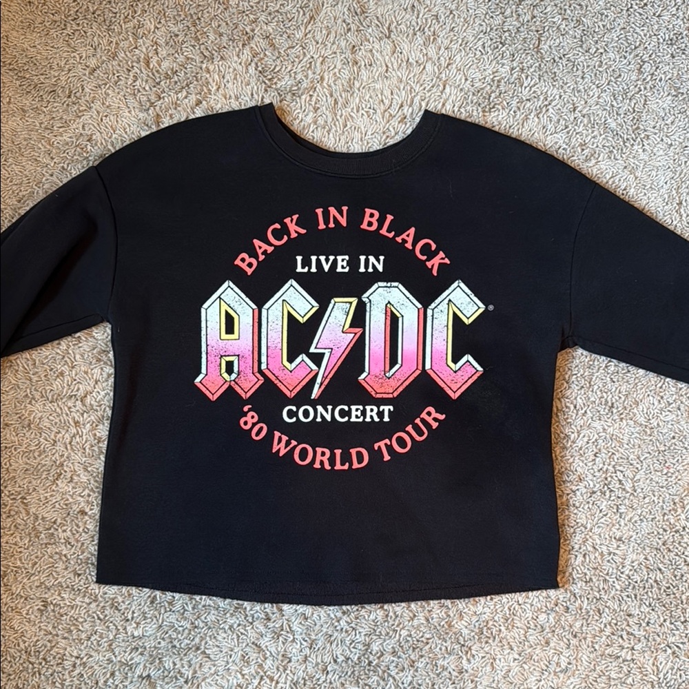 AC/DC Black and Pink Sweatshirt